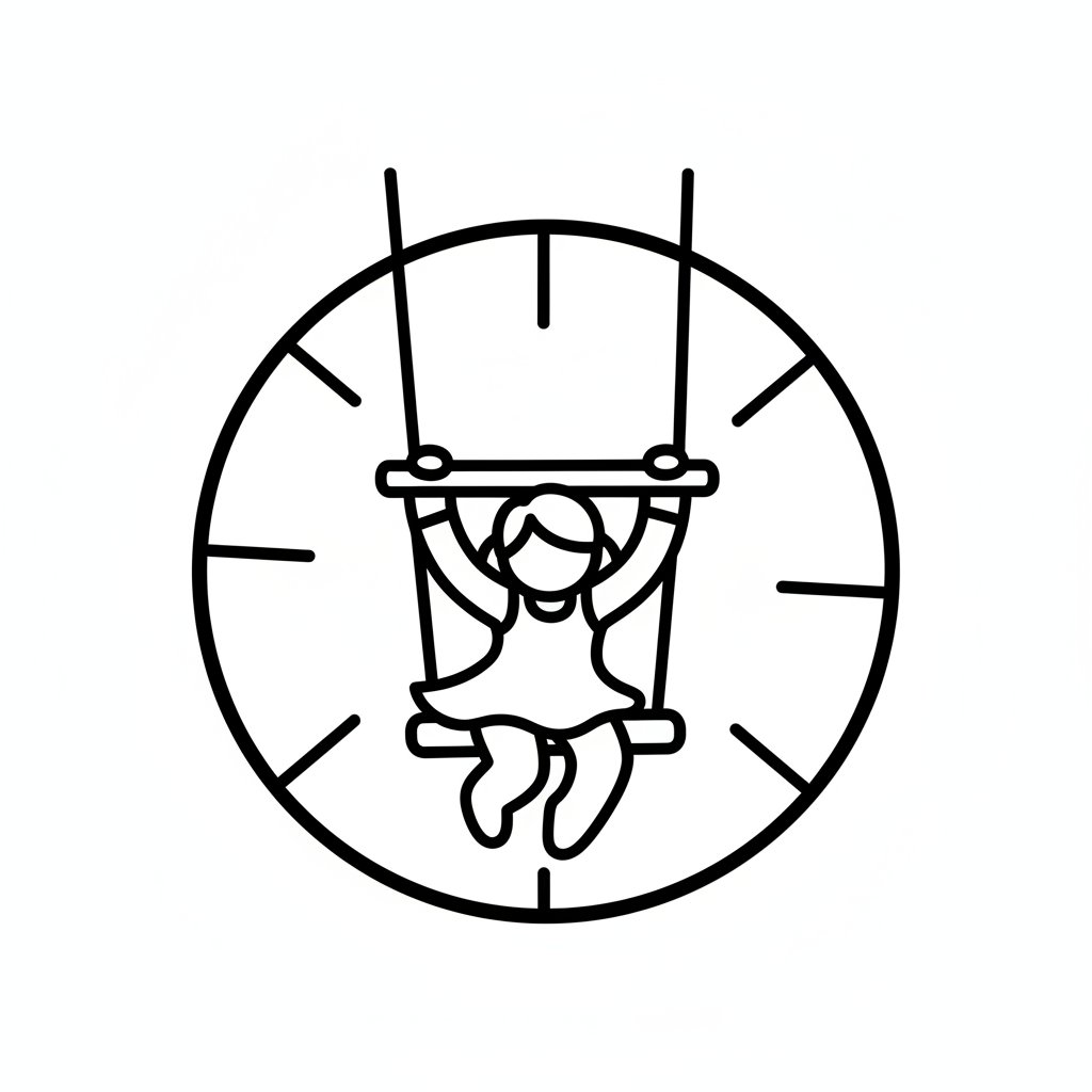 Página para Colorear de Artista de Trapecio - Fácil