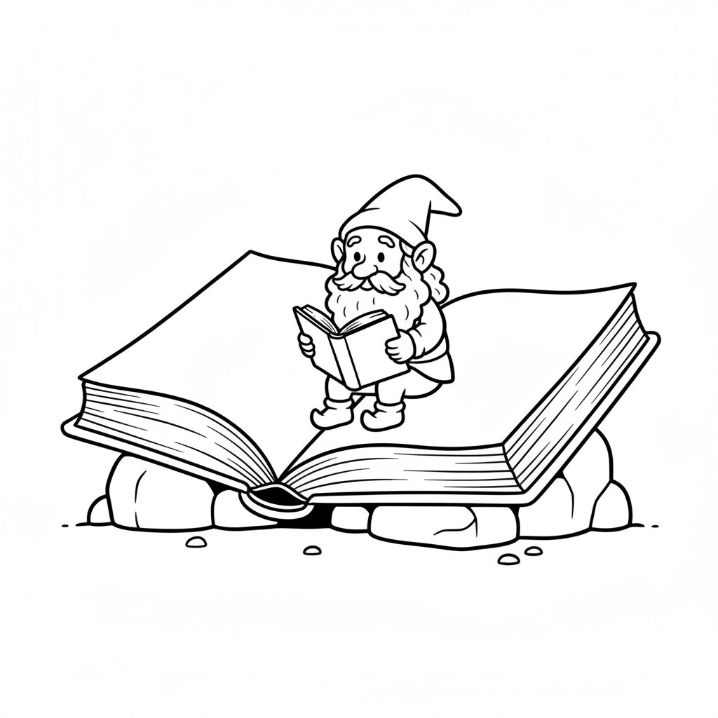 Página para Colorear de Rumpelstiltskin Clásico - Fácil