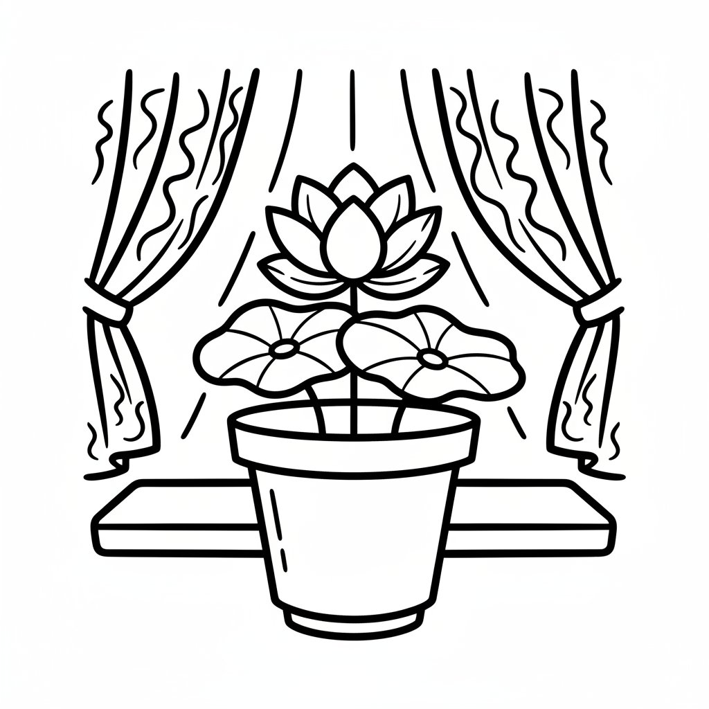 Página para Colorear de Loto - Fácil