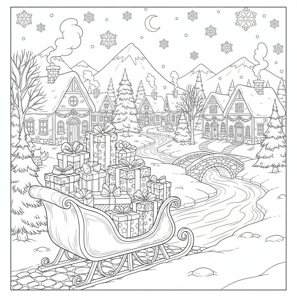 Regalos de Cumpleaños para Colorear - Difícil