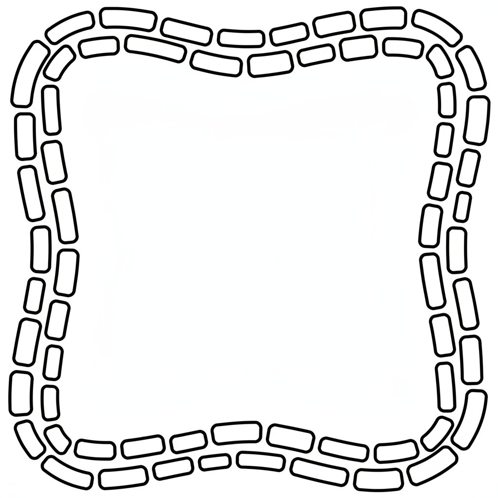 Página para Colorear de Patrón Espiga Maravilloso - Fácil