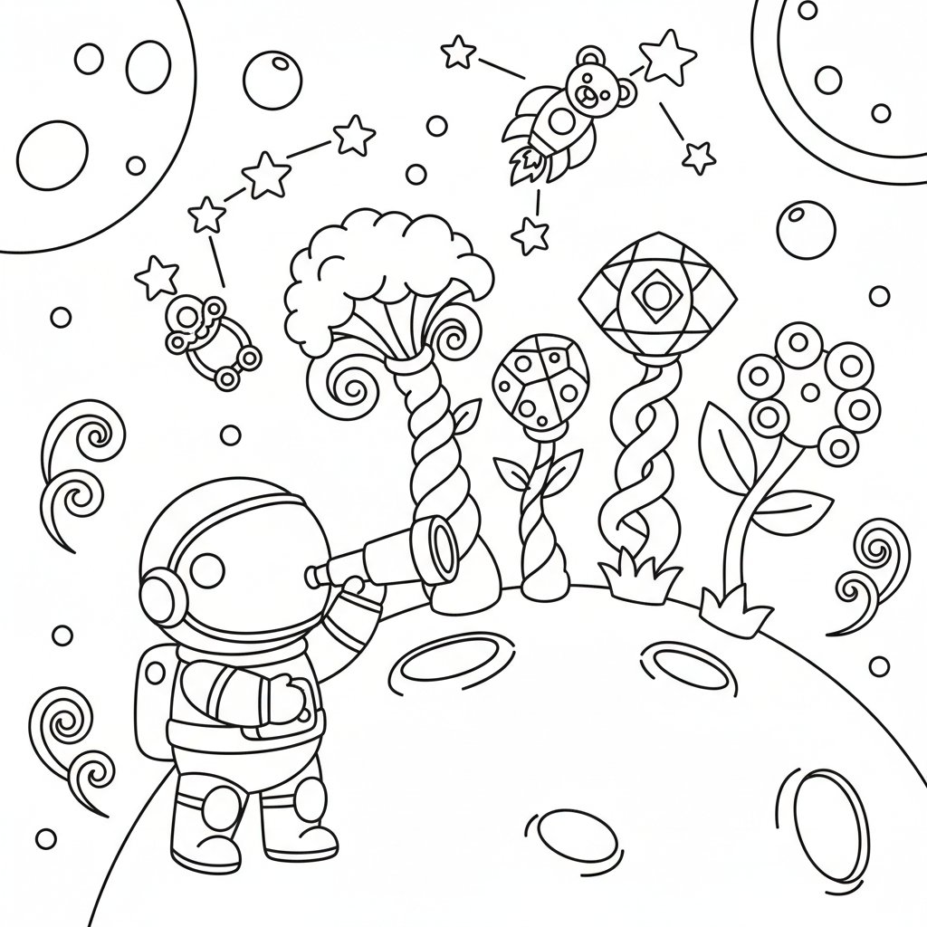 Página para Colorear de Constelación - Fácil