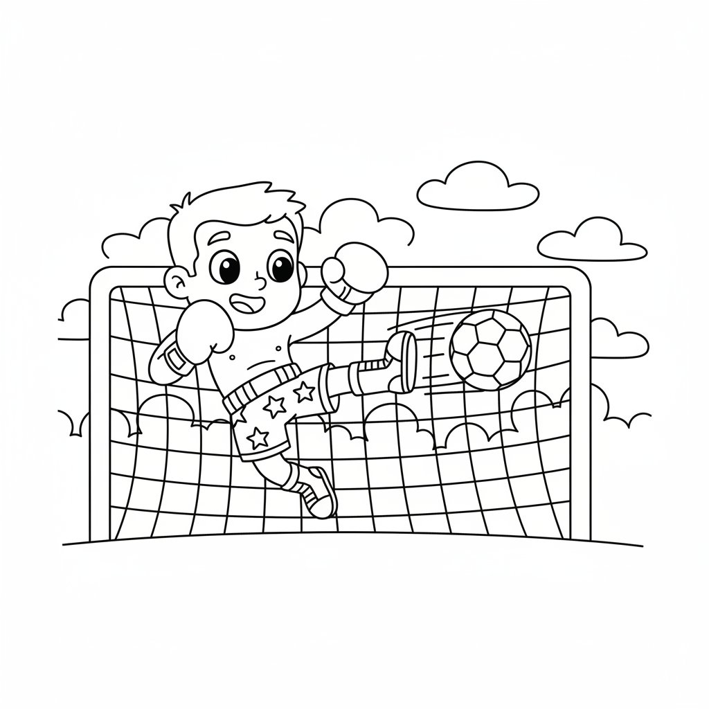 Página para Colorear de Bóxer - Medio