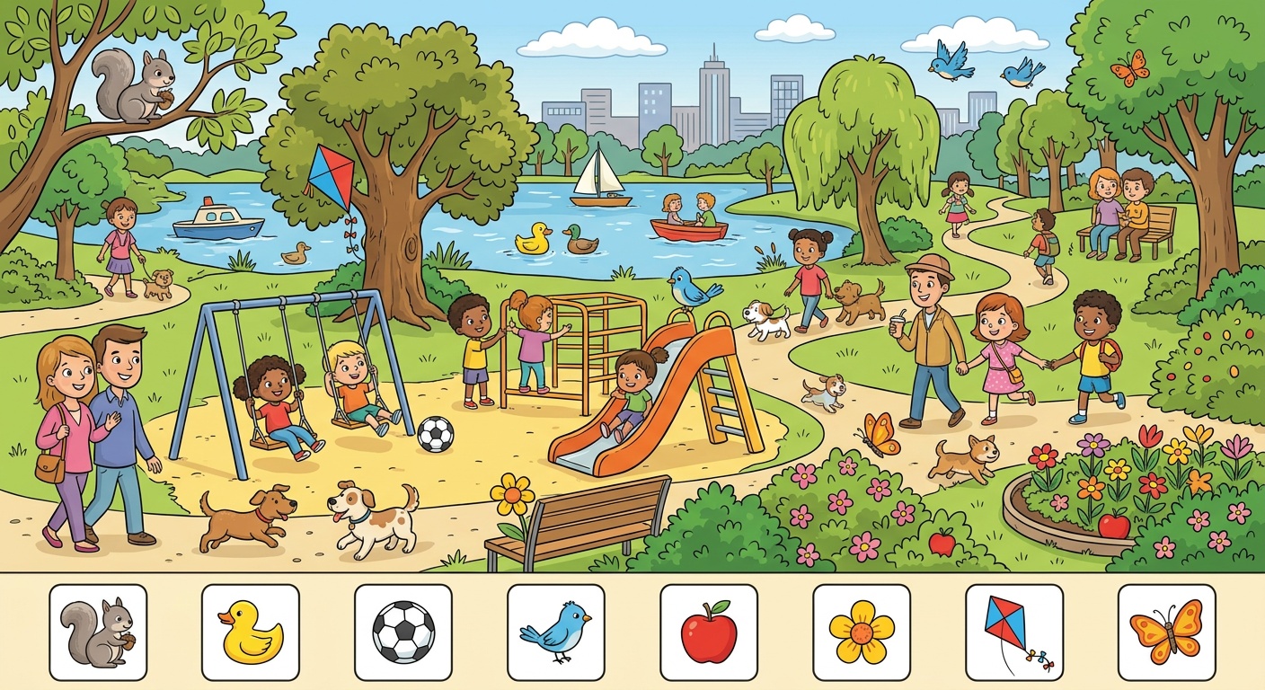 Imagen Oculta del Parque de la Ciudad - Fácil