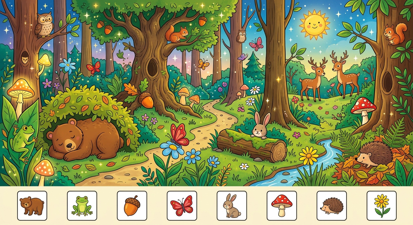 Imagen de Búsqueda del Bosque Encantado - Fácil