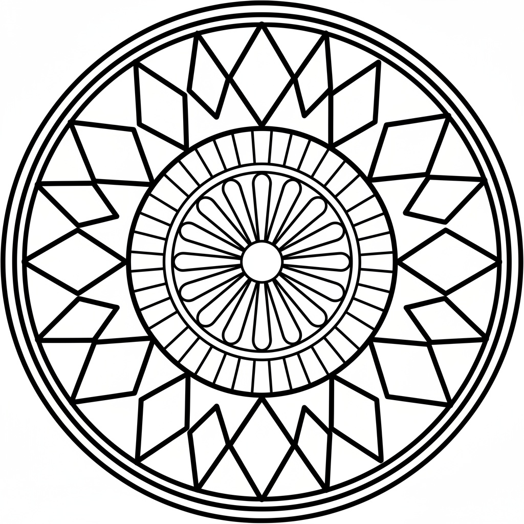 Mandala Arco Baleno - Facile