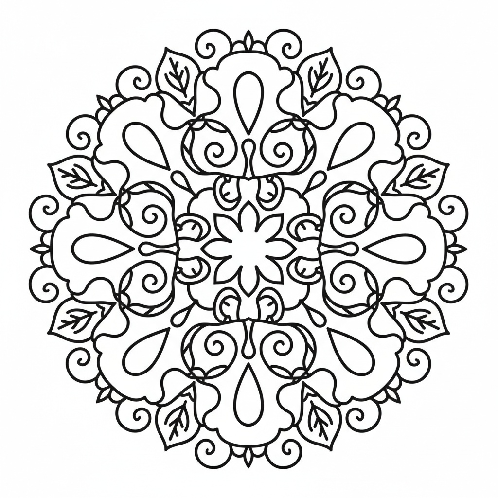 Mandala Pioggia Primaverile - Facile