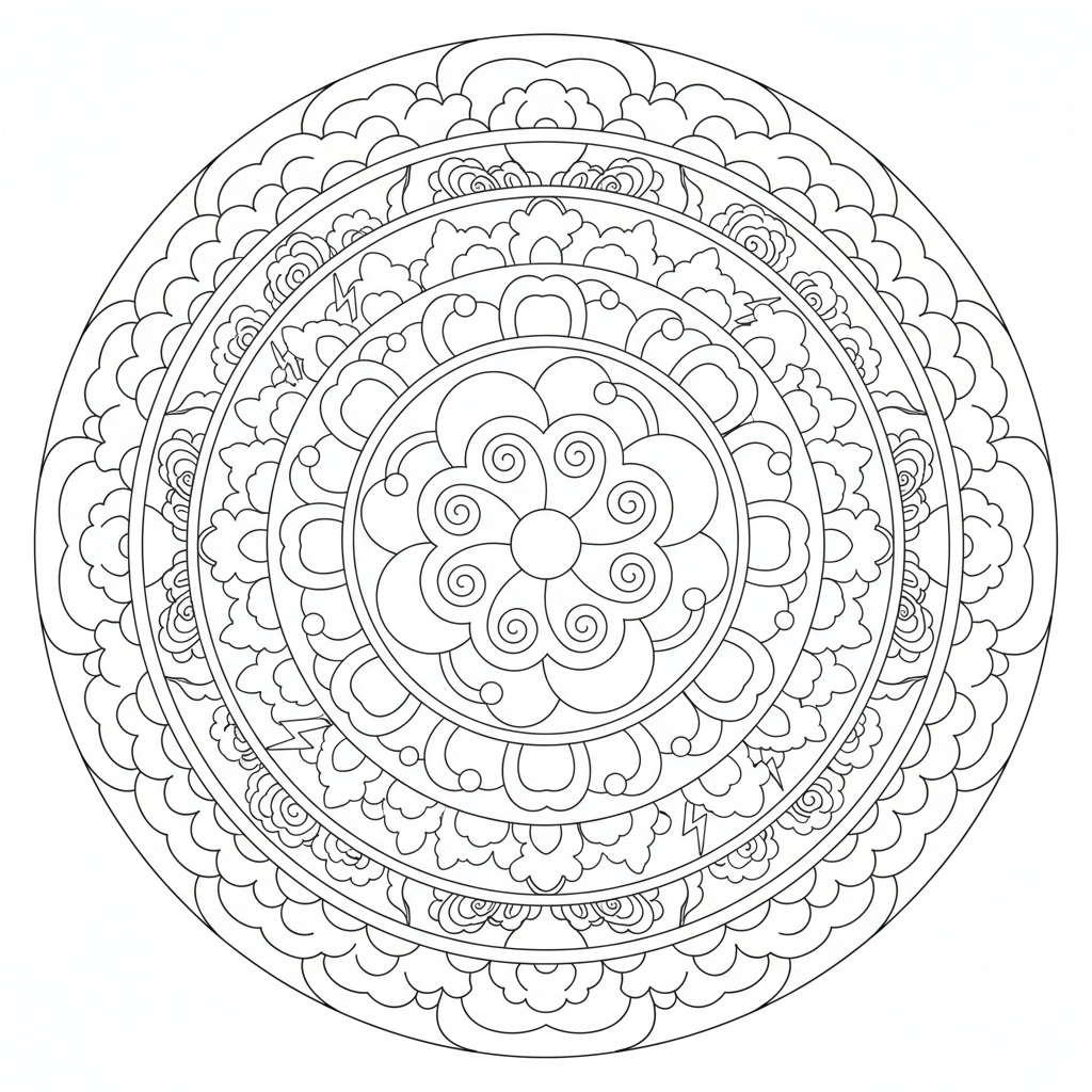 Mandala Formazione di Nuvole - Medio