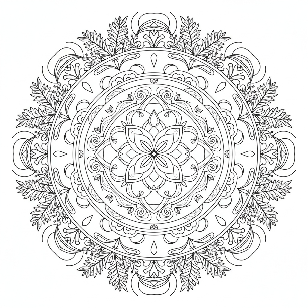 Mandala Pioggia Primaverile - Medio