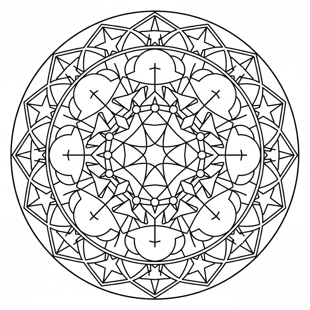 Mandala Cubo di Metatrone - Facile