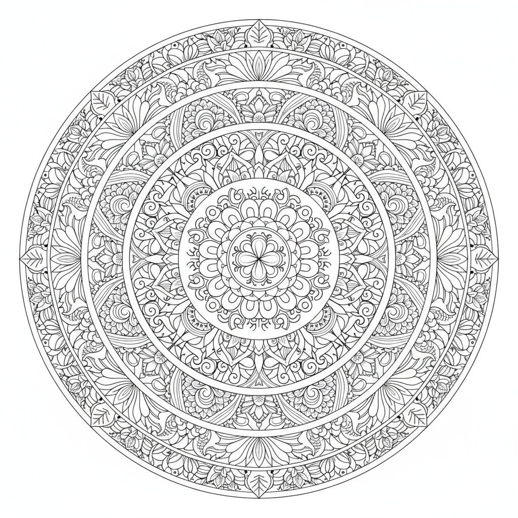 Mandala Barong Balinese - Difficile