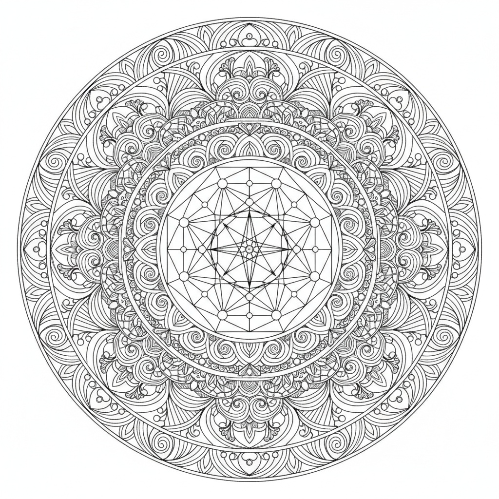 Mandala Cubo di Metatrone - Difficile