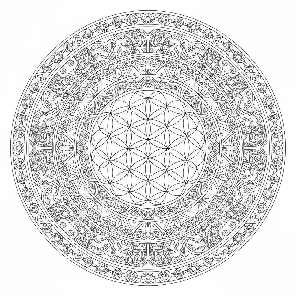 Mandala Seme della Vita - Difficile