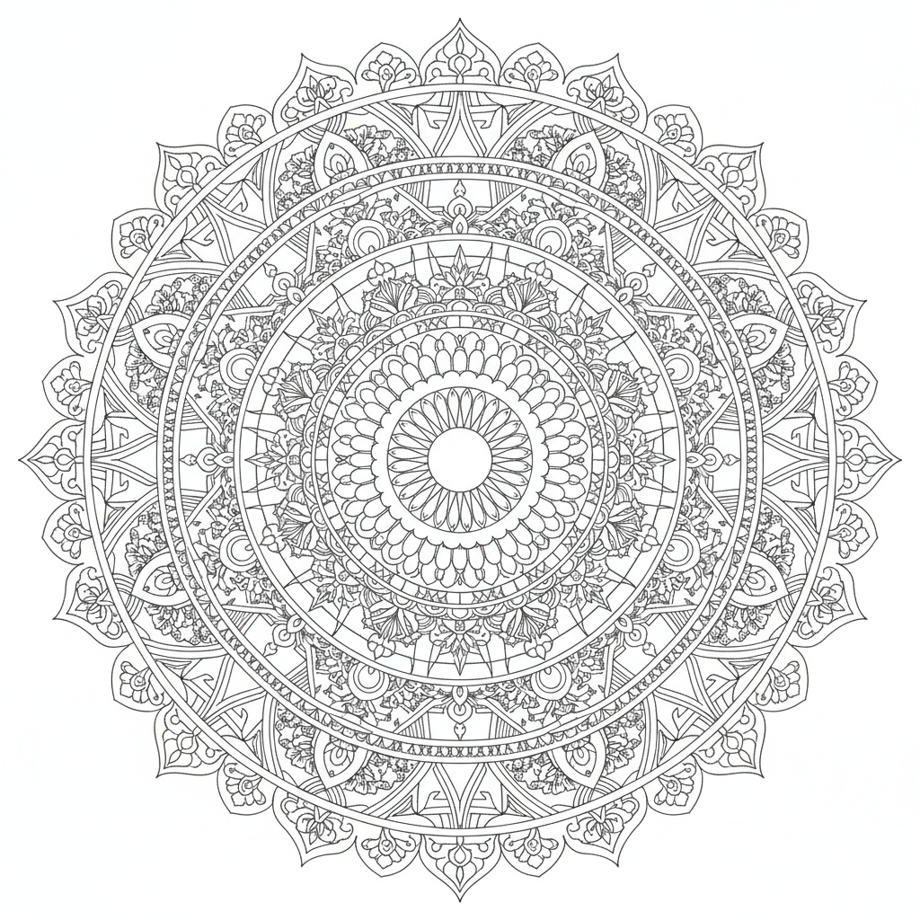 Mandala di Sabbia Tibetano - Difficile