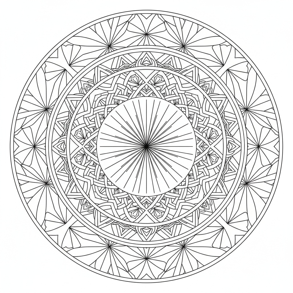 Mandala Giapponese Asanoha - Medio