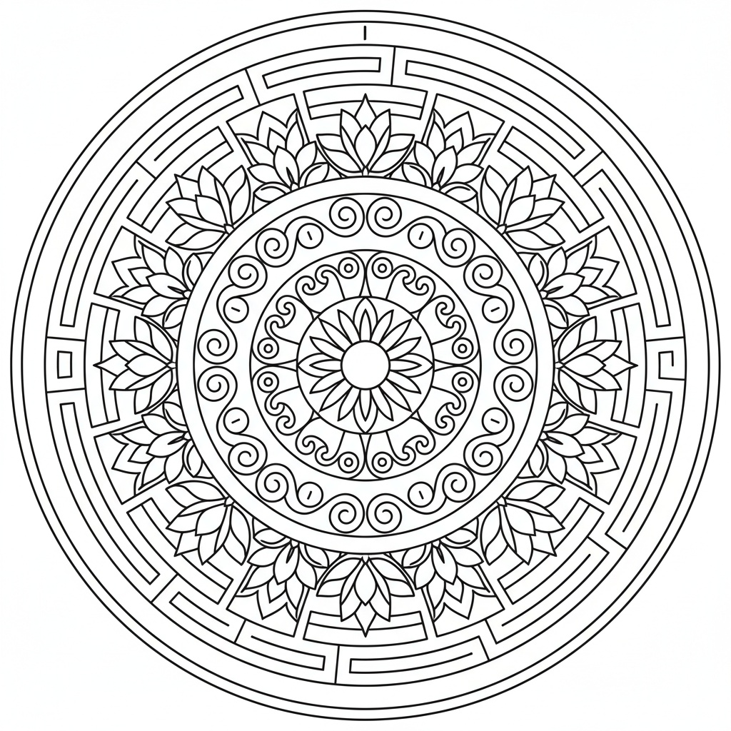 Mandala Percorso Labirinto - Medio