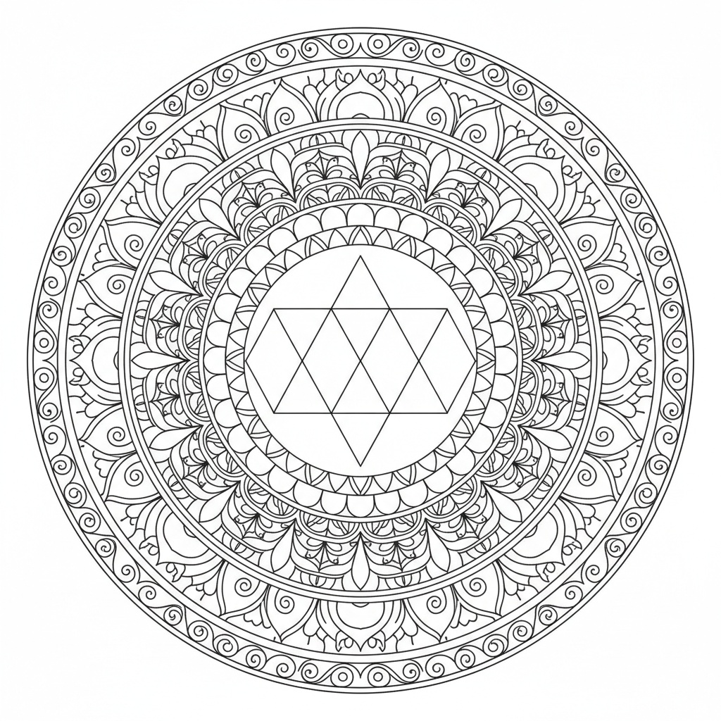 Mandala Sri Yantra - Medio